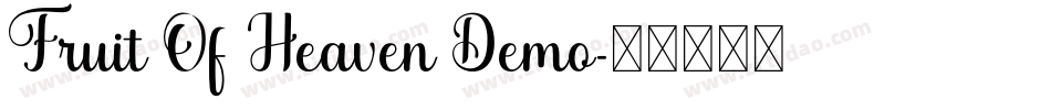 Fruit Of Heaven Demo字体转换